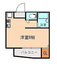 ヴィレッジ・千 ワンルームの間取図画像