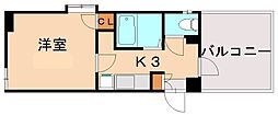 ファイブビル 1Kの間取図画像