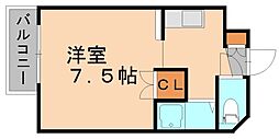 ユンゲルハイム6 ワンルームの間取図画像