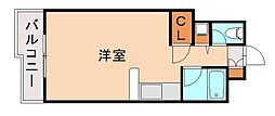 プレアール原田 ワンルームの間取図画像