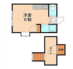 シャイン産大前 ワンルームの間取図画像