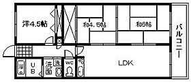 大阪府岸和田市小松里町（賃貸マンション3LDK・3階・57.00㎡） その2