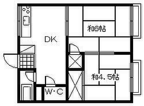 ハイツ山本A棟_間取り_0