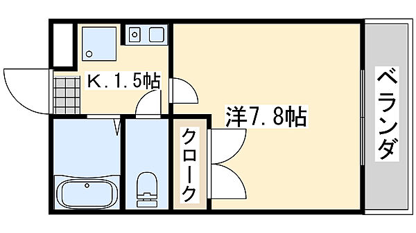 レオパレス　ＫＯＫＡＤＯ ｜大阪府貝塚市小瀬(賃貸アパート1K・3階・23.20㎡)の写真 その2