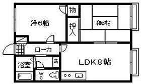 コスモハイツ岸田  ｜ 大阪府岸和田市南上町1丁目（賃貸アパート2LDK・2階・44.62㎡） その2