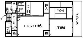 トークストリートアソガワ  ｜ 大阪府岸和田市土生町2丁目（賃貸マンション2LDK・1階・56.40㎡） その2