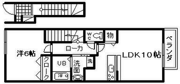 大阪府岸和田市尾生町5丁目(賃貸アパート1LDK・2階・42.37㎡)の写真 その2