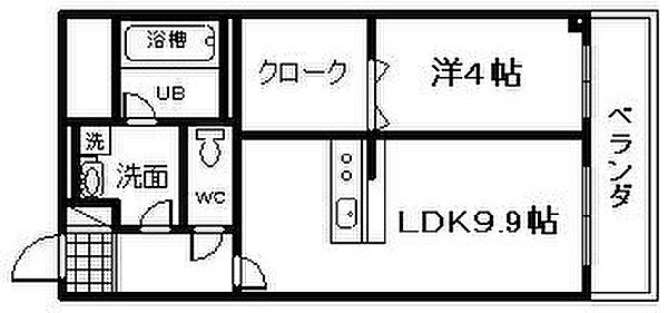 大阪府泉北郡忠岡町忠岡中1丁目(賃貸マンション1LDK・2階・41.67㎡)の写真 その2