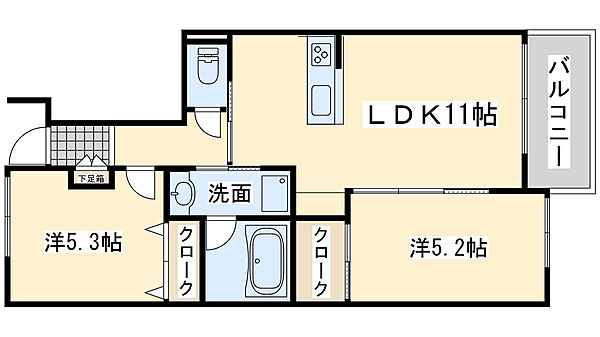 大阪府岸和田市額原町(賃貸アパート2LDK・1階・50.39㎡)の写真 その2
