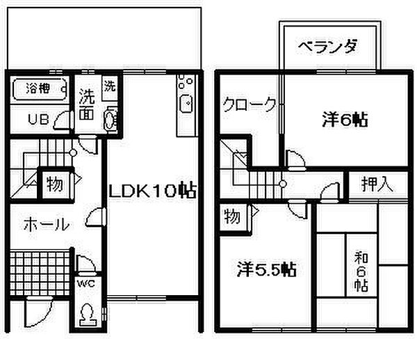 大阪府泉北郡忠岡町忠岡東3丁目(賃貸テラスハウス3LDK・1階・75.34㎡)の写真 その2