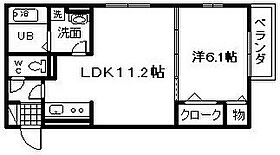 ラ・フォンテ久米田  ｜ 大阪府岸和田市小松里町（賃貸アパート1LDK・2階・41.81㎡） その2