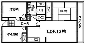 ＨＡＬ岸和田マンション  ｜ 大阪府岸和田市中井町3丁目（賃貸マンション3LDK・1階・65.25㎡） その2