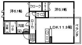 ＪＩＮ／輝　B棟  ｜ 大阪府岸和田市磯上町6丁目（賃貸アパート2LDK・2階・54.70㎡） その2