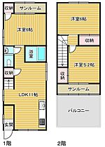 大阪府岸和田市磯上町6丁目（賃貸一戸建3LDK・1階・56.85㎡） その2