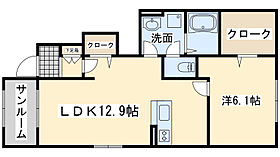 大阪府岸和田市尾生町1182-1（賃貸アパート1LDK・1階・50.13㎡） その2