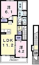 大阪府岸和田市岡山町533-1（賃貸アパート2LDK・2階・54.10㎡） その2