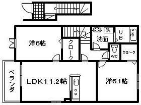 大阪府岸和田市神須屋町1丁目12番3号（賃貸アパート2LDK・2階・57.64㎡） その2