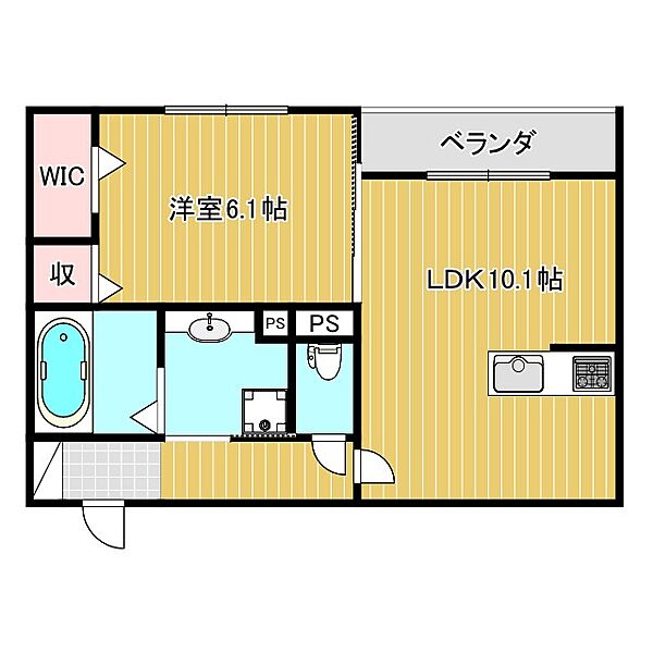 D-ROOM NANKAI 103｜大阪府阪南市下出(賃貸アパート1LDK・1階・41.72㎡)の写真 その2