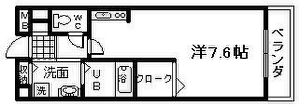 大阪府阪南市下出(賃貸アパート1R・2階・25.25㎡)の写真 その2