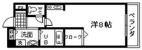 大阪府泉佐野市高松西1丁目(賃貸アパート1R・2階・25.00㎡)の写真 その2