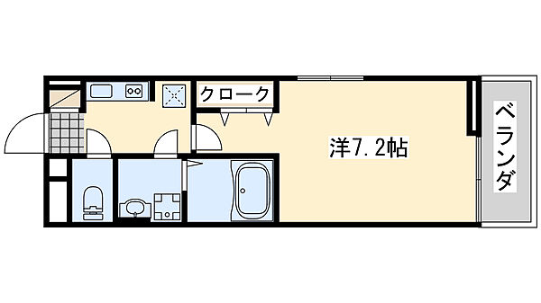 大阪府泉佐野市高松東2丁目(賃貸アパート1K・2階・26.09㎡)の写真 その2