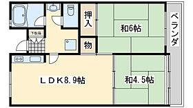 佐野湊団地1号棟  ｜ 大阪府泉佐野市湊2丁目（賃貸マンション2LDK・14階・46.20㎡） その2