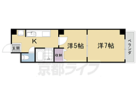 京都府京都市右京区西京極東町（賃貸マンション2K・4階・29.70㎡） その2