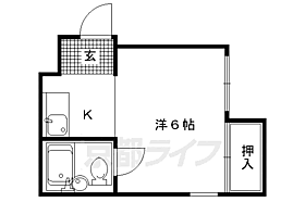 京都府京都市上京区一条通浄福寺東入南新在家町（賃貸マンション1K・3階・15.80㎡） その2