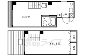 バインオーク・インレット 502 ｜ 京都府京都市中京区押小路通高倉西入ル左京町（賃貸マンション2K・5階・33.72㎡） その2