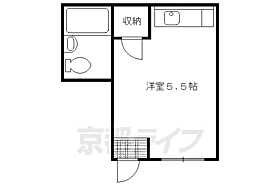 京都府京都市上京区大宮通下立売上る浮田町（賃貸アパート1R・4階・16.00㎡） その2