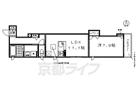 シャーメゾン旭 302 ｜ 京都府京都市南区八条内田町（賃貸マンション1LDK・3階・49.15㎡） その2