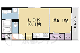 京都府京都市右京区西京極殿田町（賃貸アパート1LDK・3階・39.77㎡） その2