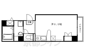 クレーデル四条 601 ｜ 京都府京都市下京区西洞院通四条下ル妙伝寺町（賃貸マンション1R・6階・22.81㎡） その2