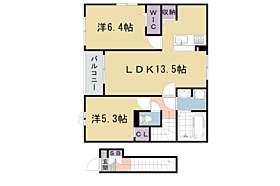 京都府京都市右京区西院日照町（賃貸アパート2LDK・2階・59.16㎡） その2