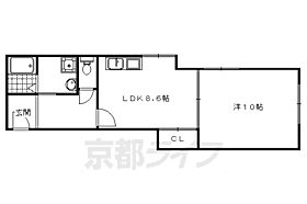 京都府京都市右京区鳴滝音戸山町（賃貸マンション1DK・3階・34.99㎡） その2