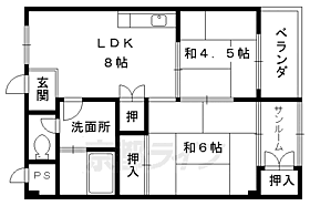 グレースコート 202 ｜ 京都府京都市南区八条内田町（賃貸マンション2LDK・2階・39.69㎡） その2