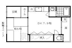 福本町貸家 1DKの間取り