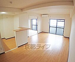 京都地下鉄東西線 太秦天神川駅 徒歩20分の賃貸マンション 6階2LDKのリビング/ダイニング