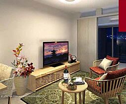 ソルテラスＫＹＯＴＯ西大路　瑠 1002 10階1LDKのリビング/ダイニング