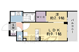 ソルテラス京都ＪＵＪＯ薫 5階1LDKの間取り