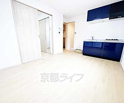 京都地下鉄東西線 太秦天神川駅 徒歩10分の賃貸アパート 1階1DKのリビング/ダイニング