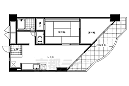 ブエナビスタ京都上鳥羽 4階2LDKの間取り