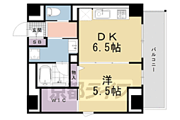 Ｓｈａ　Ｍａｉｓｏｎ御幸町御池 6階1DKの間取り