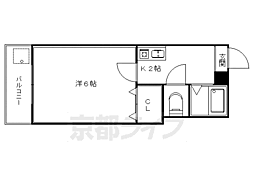 ラトゥール牧眞 1Kの間取図画像