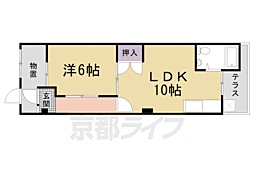 グリーンピア大枝 1LDKの間取図画像