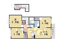 シャーメゾン西山 2階