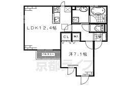 アルヴィータ 1LDKの間取図画像