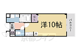 アルカンシェル 1Kの間取図画像