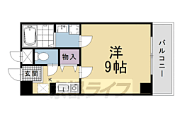エテルノポッソ 1Kの間取図画像