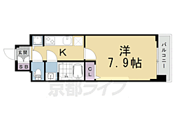 ファステート京都洛南エリーゼ 1Kの間取図画像